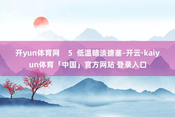 开yun体育网    5  低温暗淡搪塞-开云·kaiyun体育「中国」官方网站 登录入口