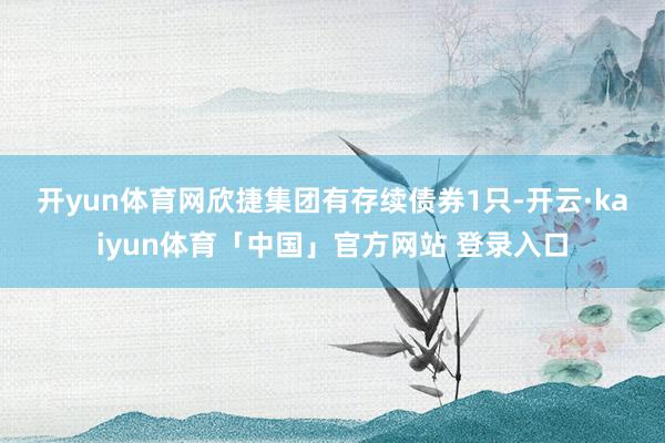 开yun体育网 欣捷集团有存续债券1只-开云·kaiyun体育「中国」官方网站 登录入口